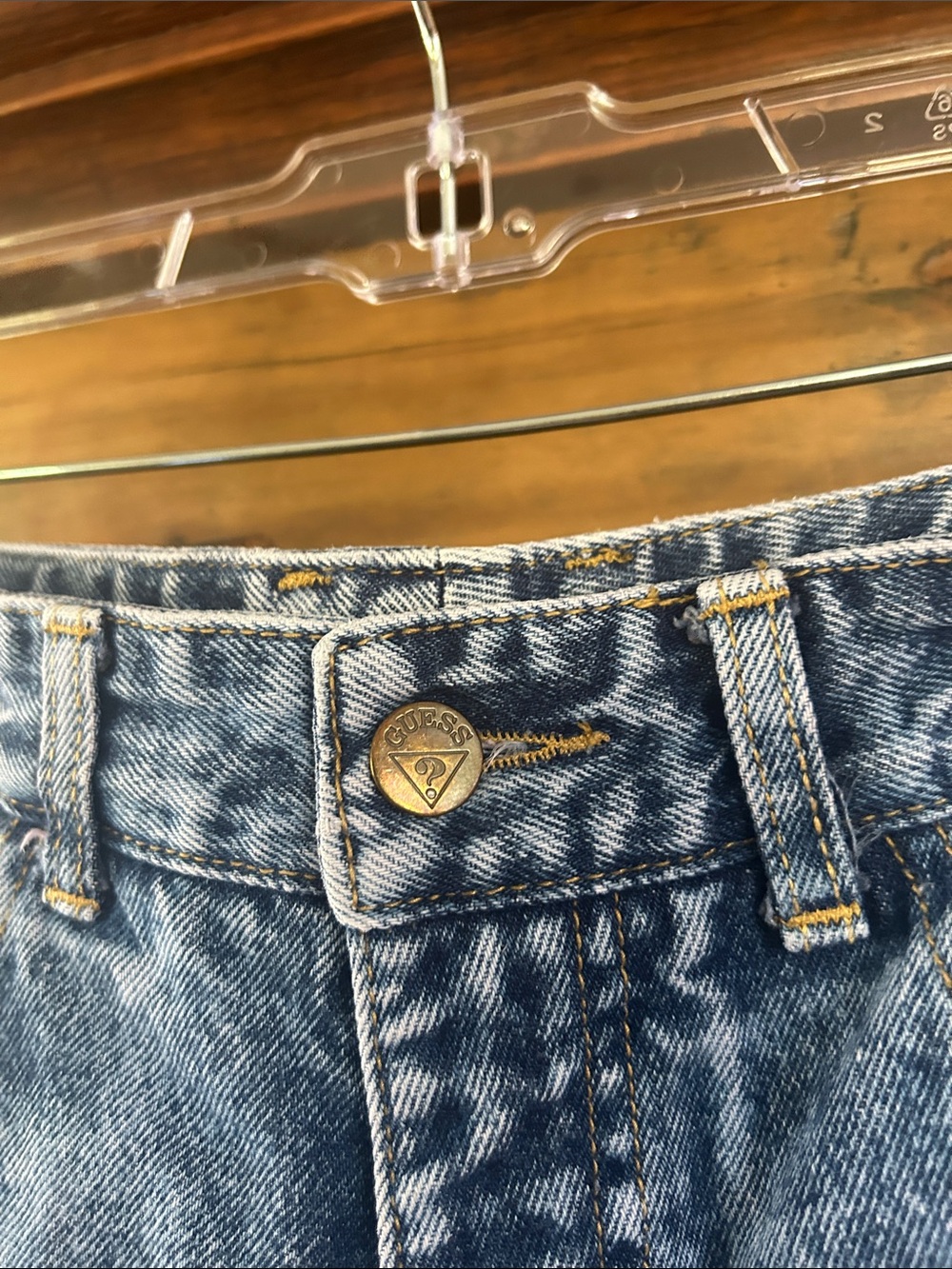 VINTAGE GUESS Acid Wash Jeans - Picture 4 of 8